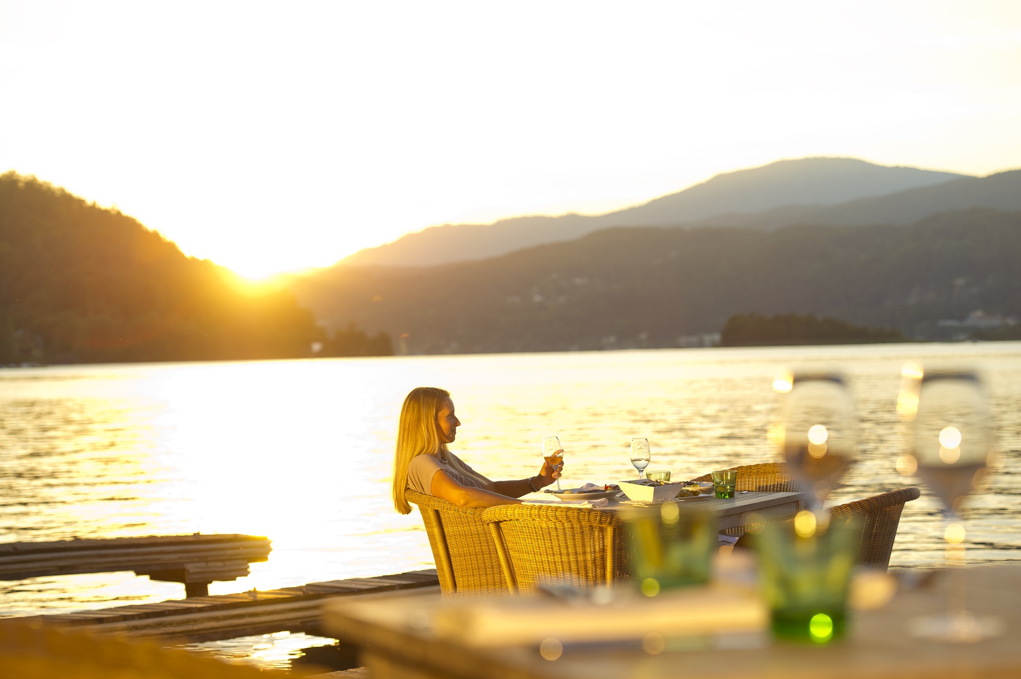 Dîner au lac de Millstatt (c) Carinthie Publicité