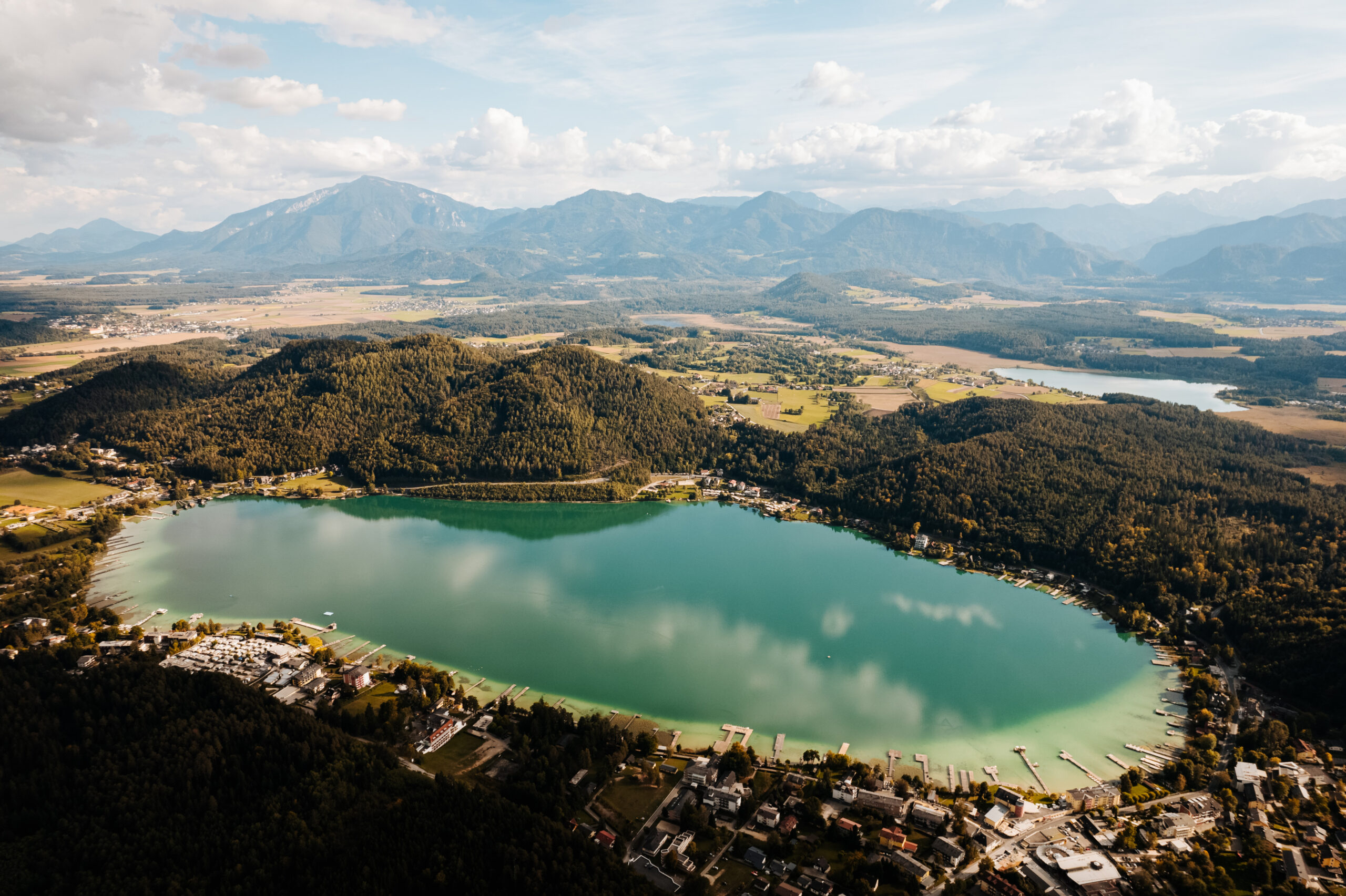 Klopeiner Glej pogled iz zraka (c) JUŽNE KOROŠKE