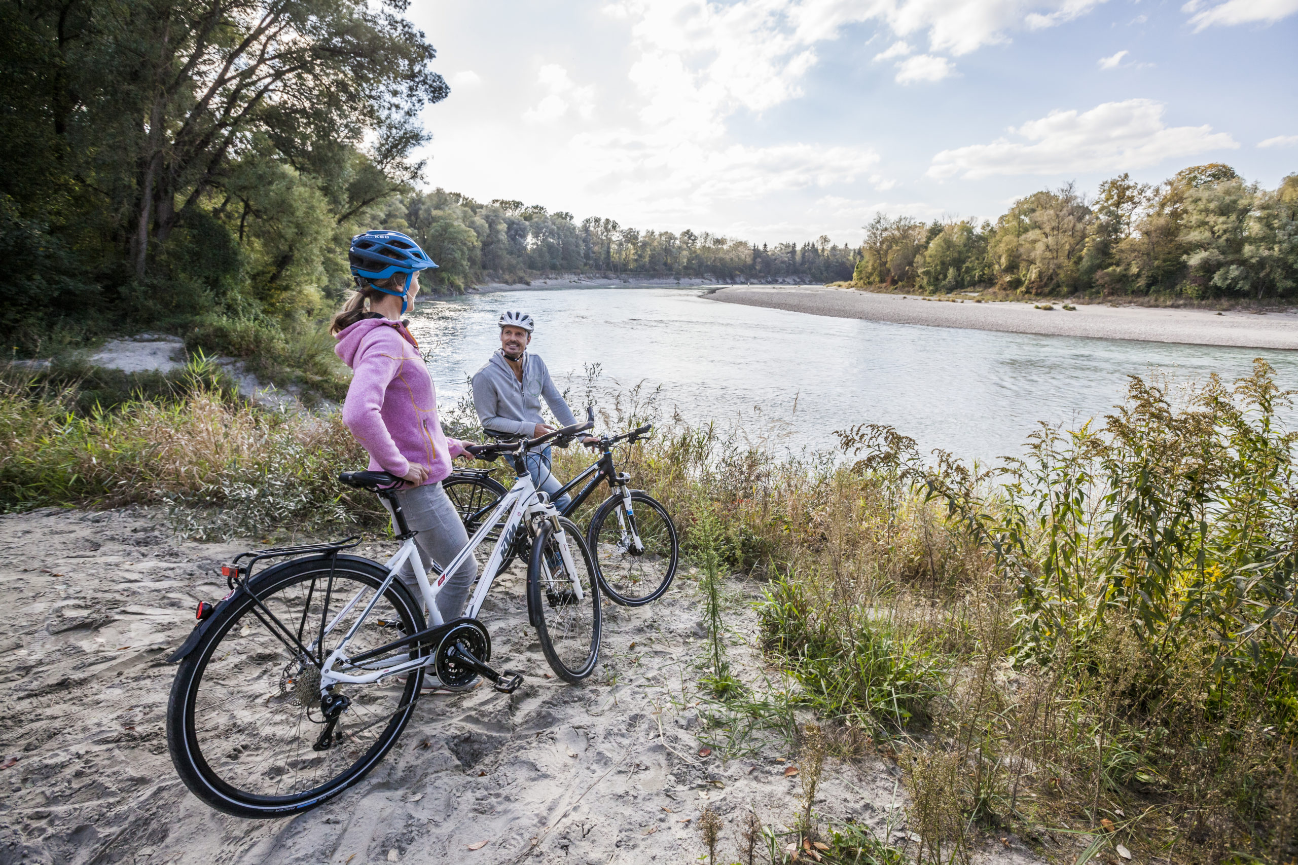 Idillio naturale sulla pista ciclabile dell'Inn