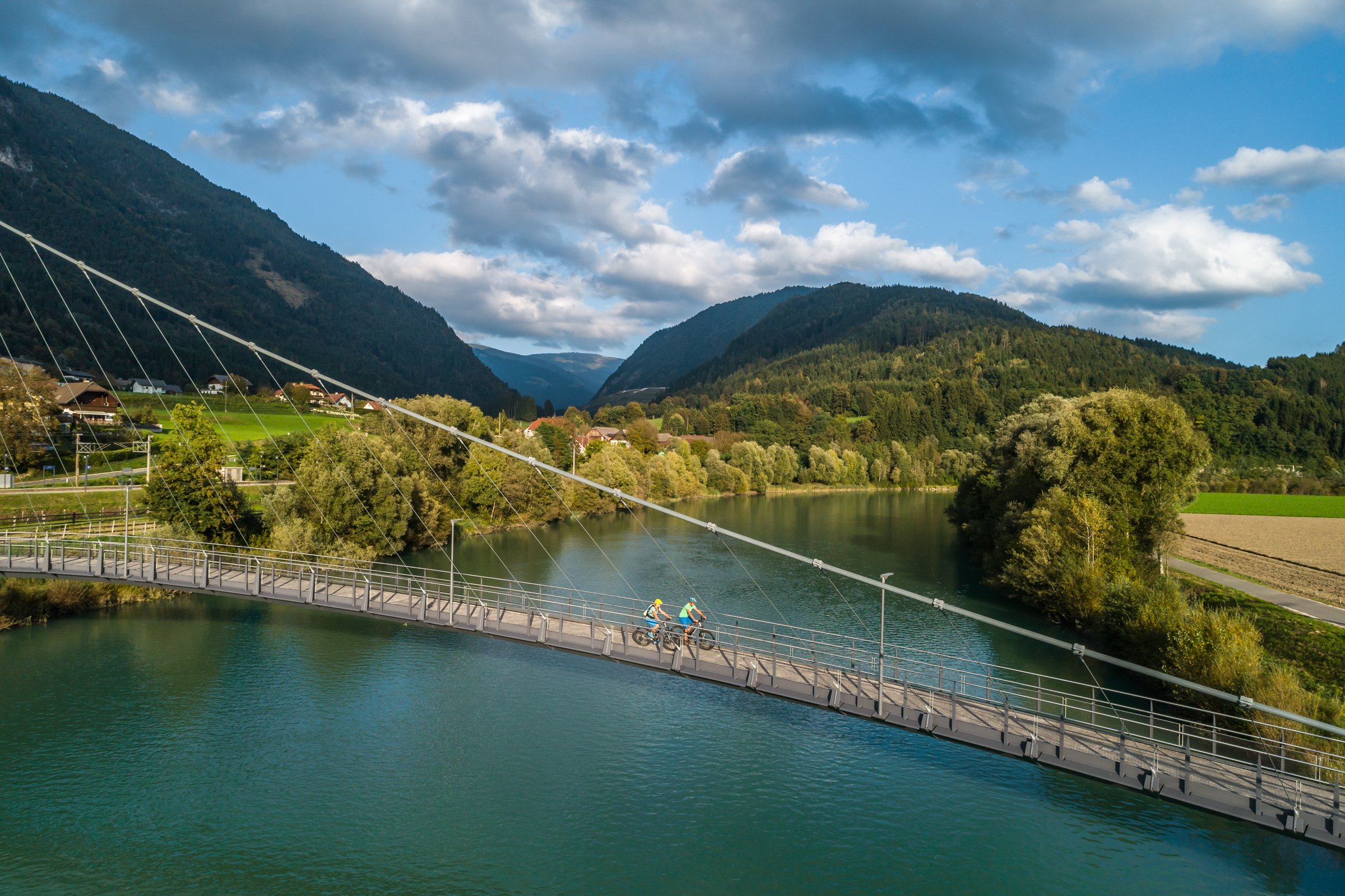 Ponte della pista ciclabile della Drava Puch (c) Austria Pubblicità, Martin Steinthaler