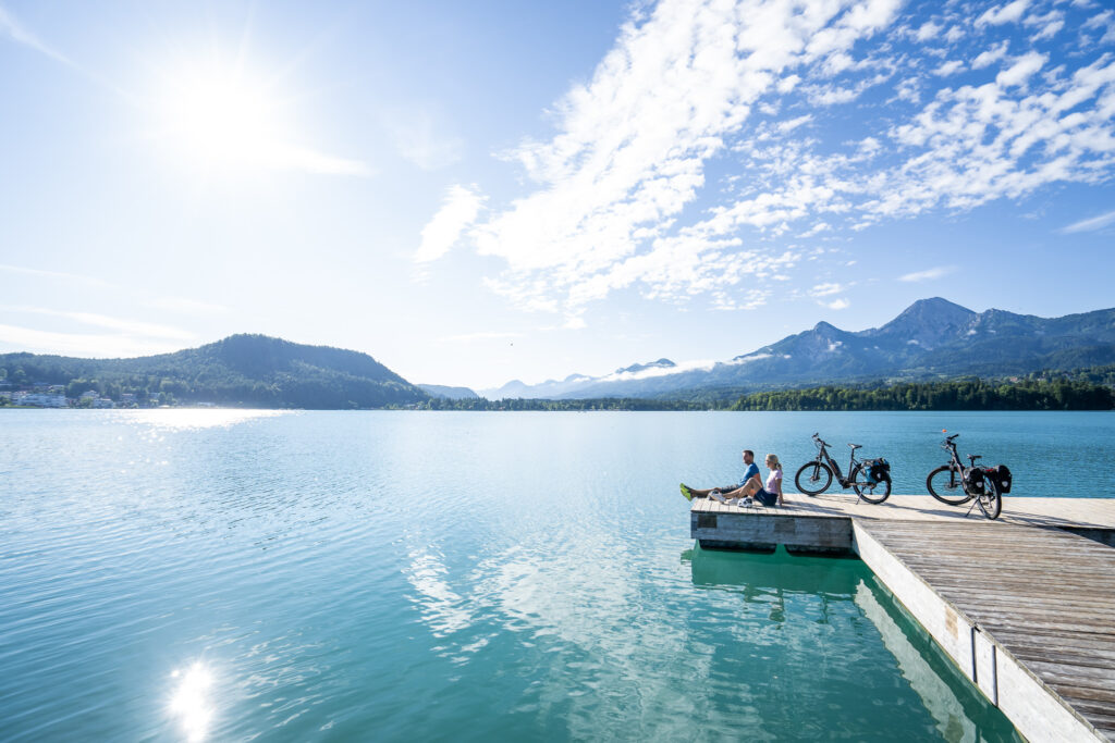 Pause vélo au lac Faaker (c) Gert Perauer