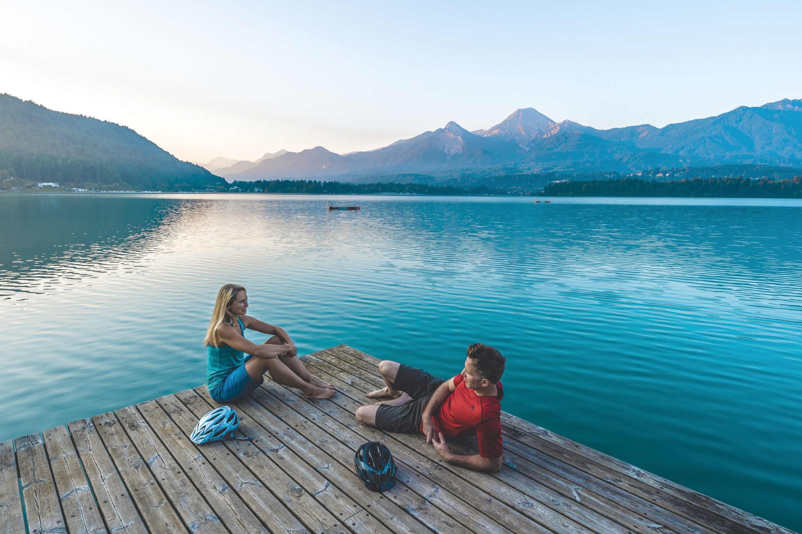 Explore the turquoise Faakersee in Carinthia by bike - an unforgettable experience