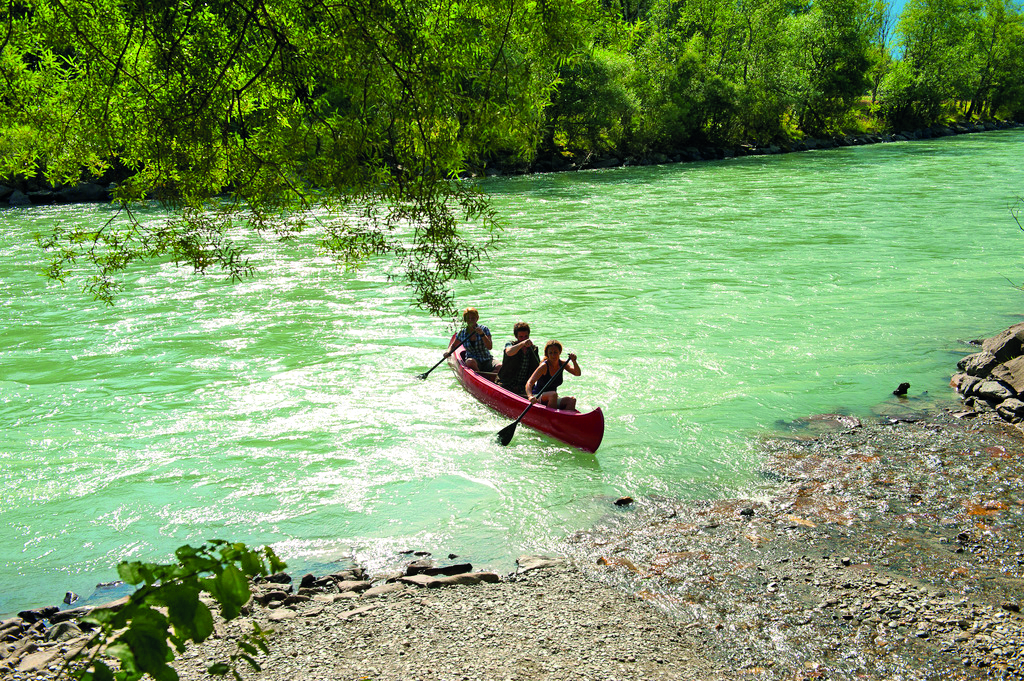 Kanufahren auf der Drau