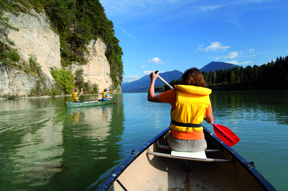 Canoeing on the Drava