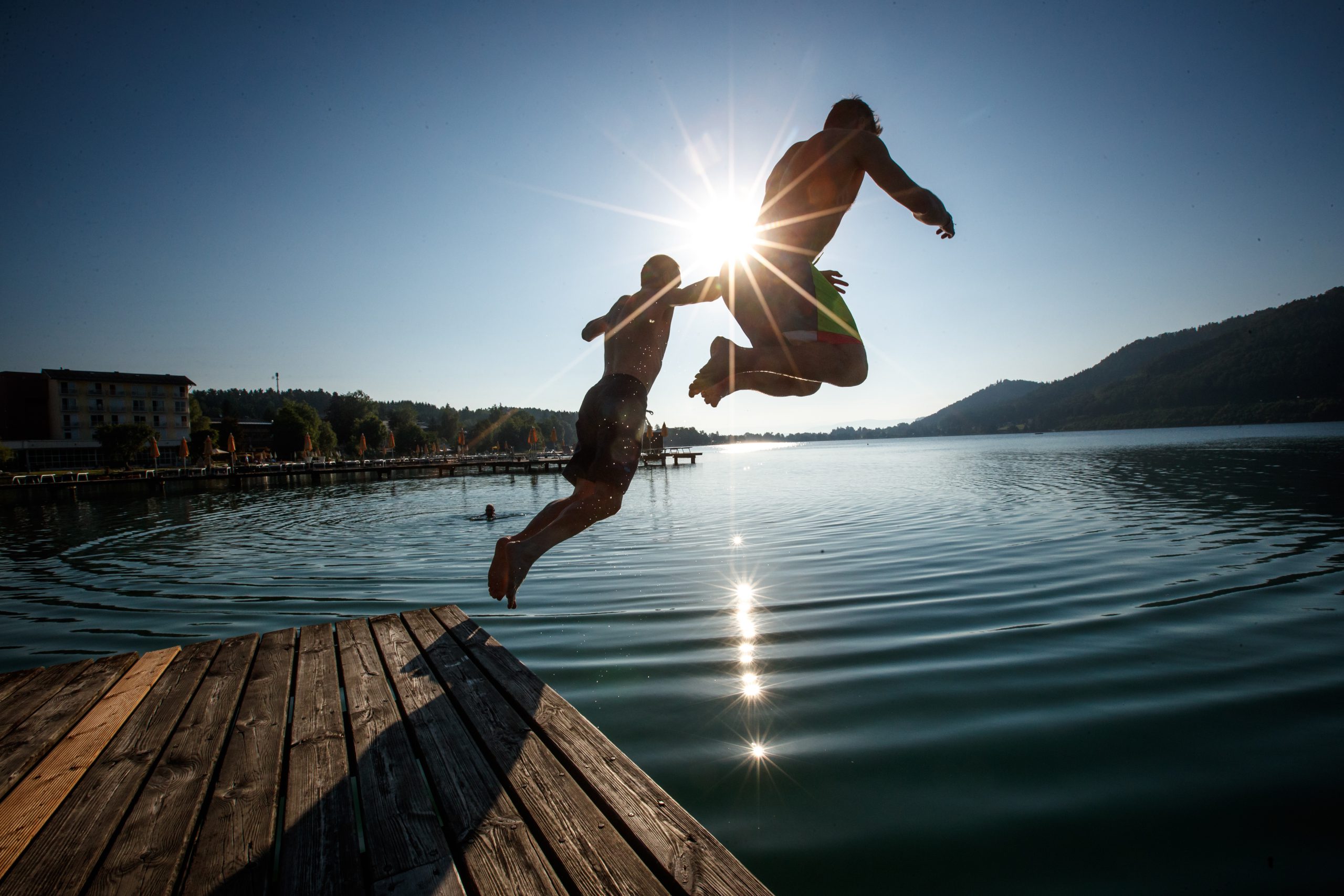 Klopeiner See je jedno z nejteplejších jezer ke koupání v Evropě