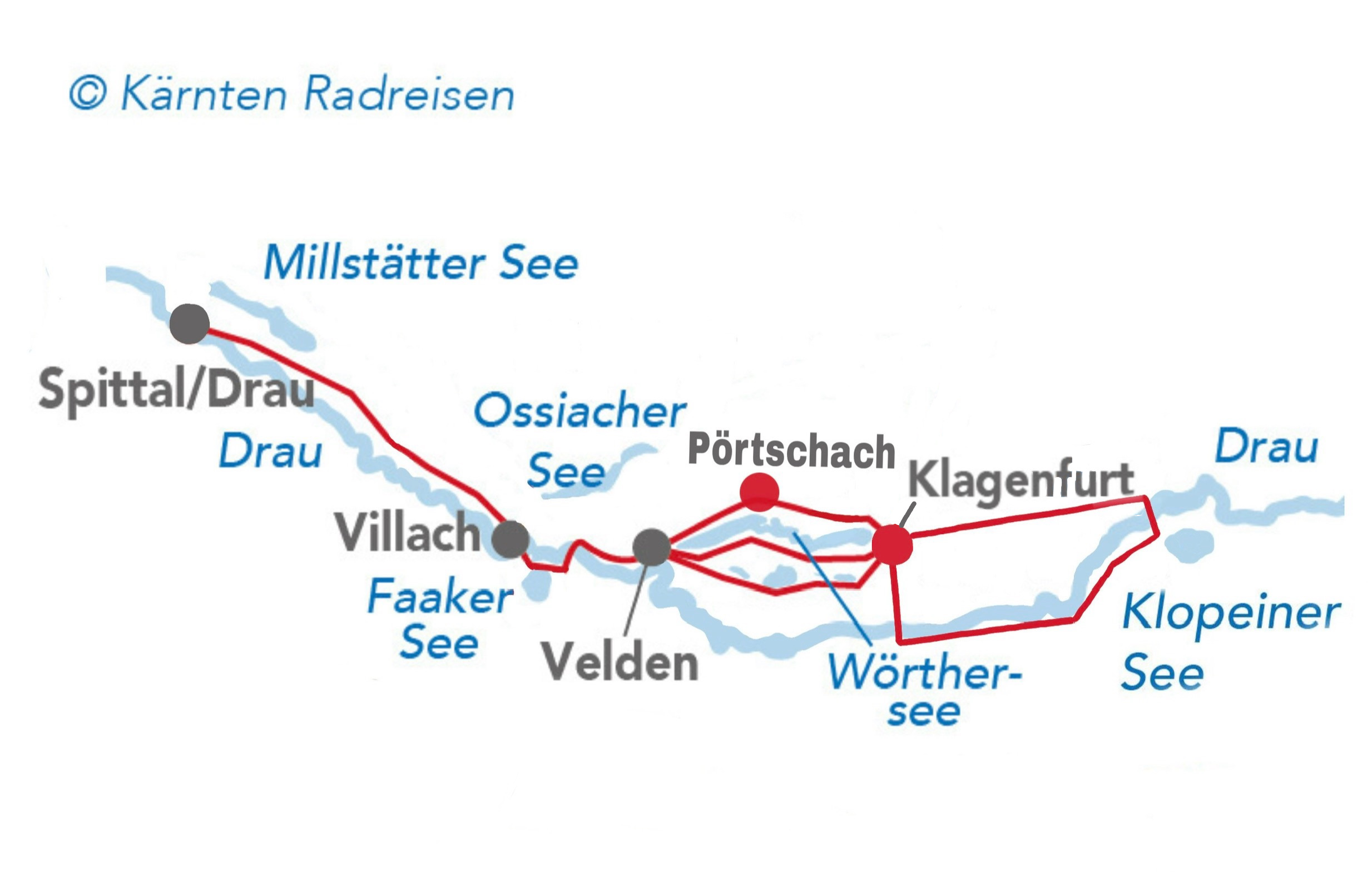 Velovista Wörthersee Package 2026 (c) Kärnten Radreisen